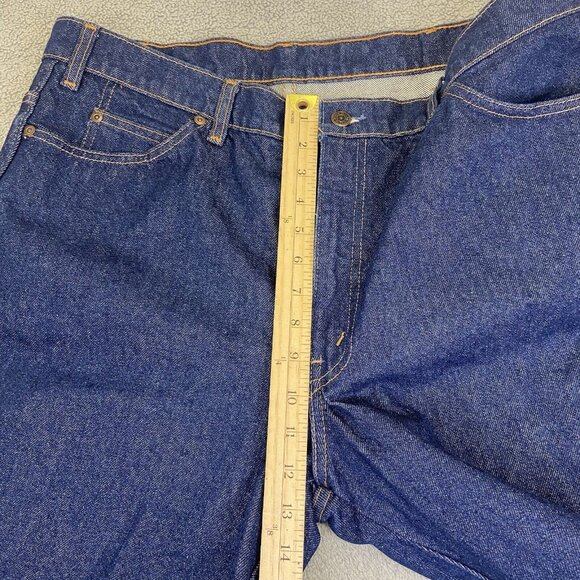 GWG Scrubbies Boot Cut Navy Blue Men's Jeans 38x28*‎ Vintage - Picture 5 of 13